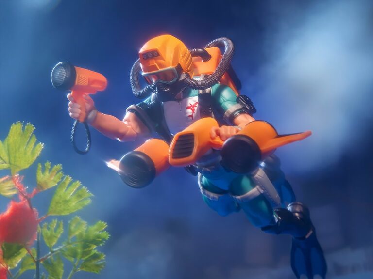 gi joe classified wet suit geared up underwater