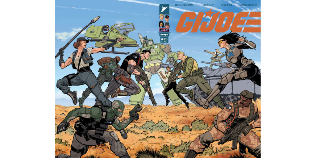 G.I. Joe #25 vs. Night Force announcement art from Image Comics and Skybound